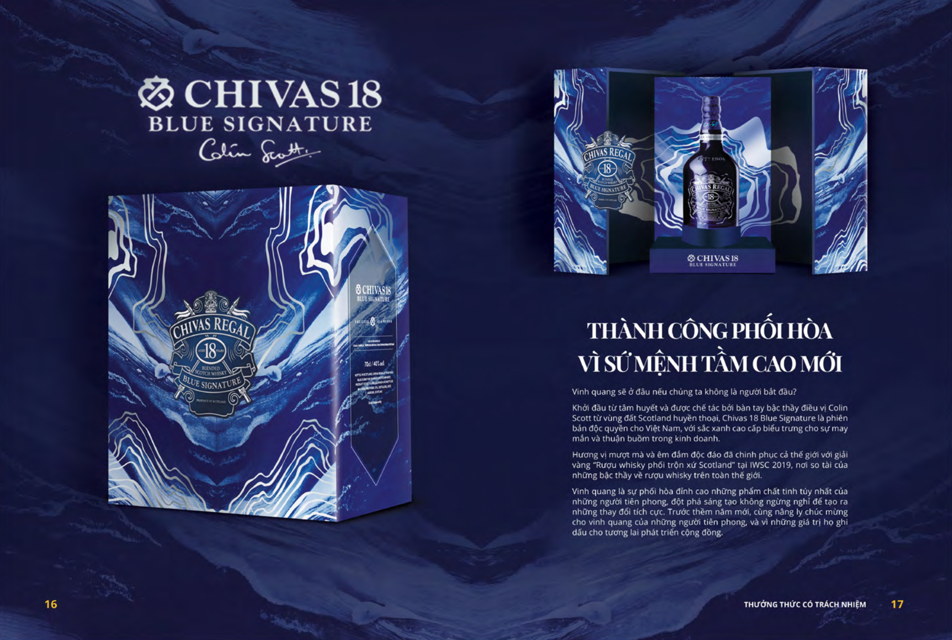 Chivas 18 blue signature